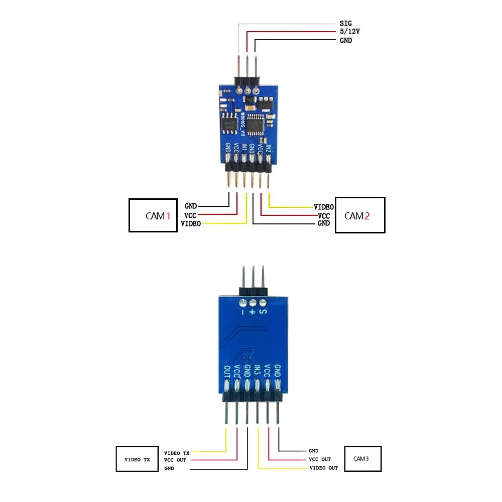 5.8G 3 Channel Video Switcher  - Fpv Drone Camera recension och pris