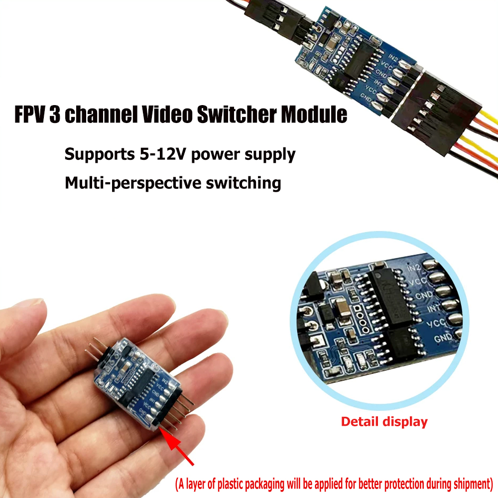 5.8G 3 Channel Video Switcher  - Fpv Drone Camera recension och pris