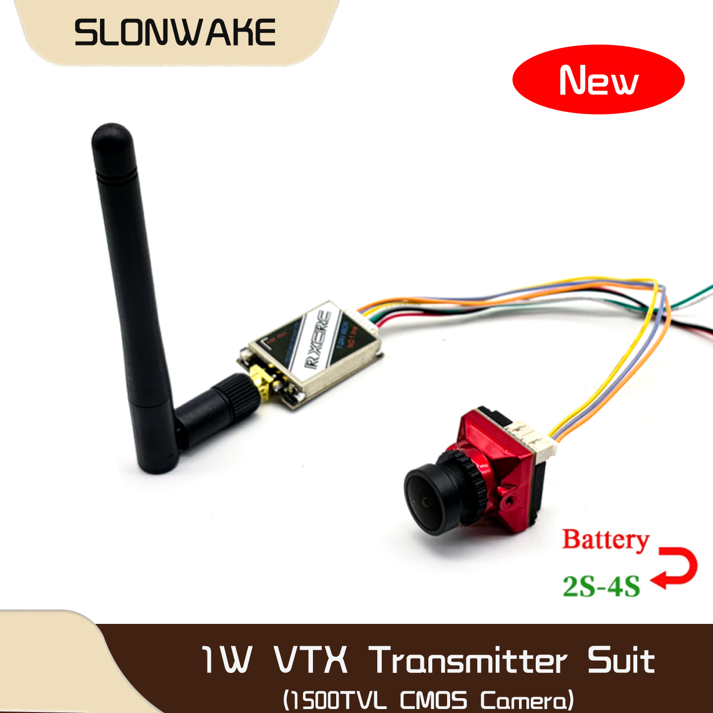 SLONWAKE  5.8G 48CH 1W VTX 100 - Fpv Drone Camera recension och pris