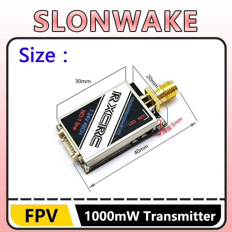 SLONWAKE  5.8G 48CH 1W VTX 100 - Fpv Drone Camera recension och pris