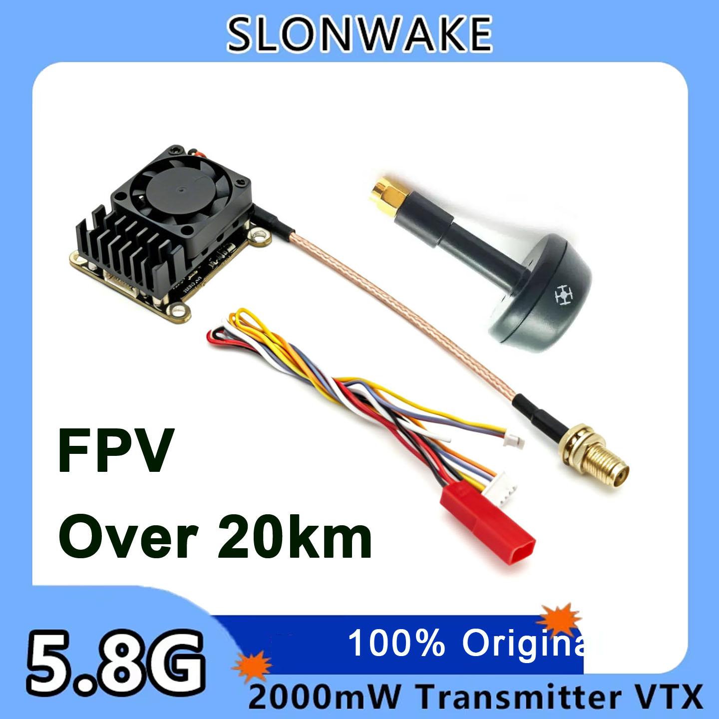 New upgrade 5.8Ghz 2W adjustab - Fpv Drone Receiver recension och pris