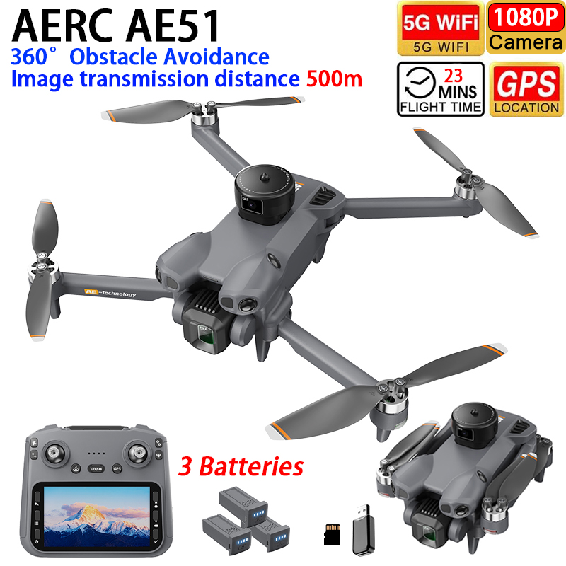 AERC AE51 Drone GPS WIFI FPV E - Fpv Drone Esc recension och pris